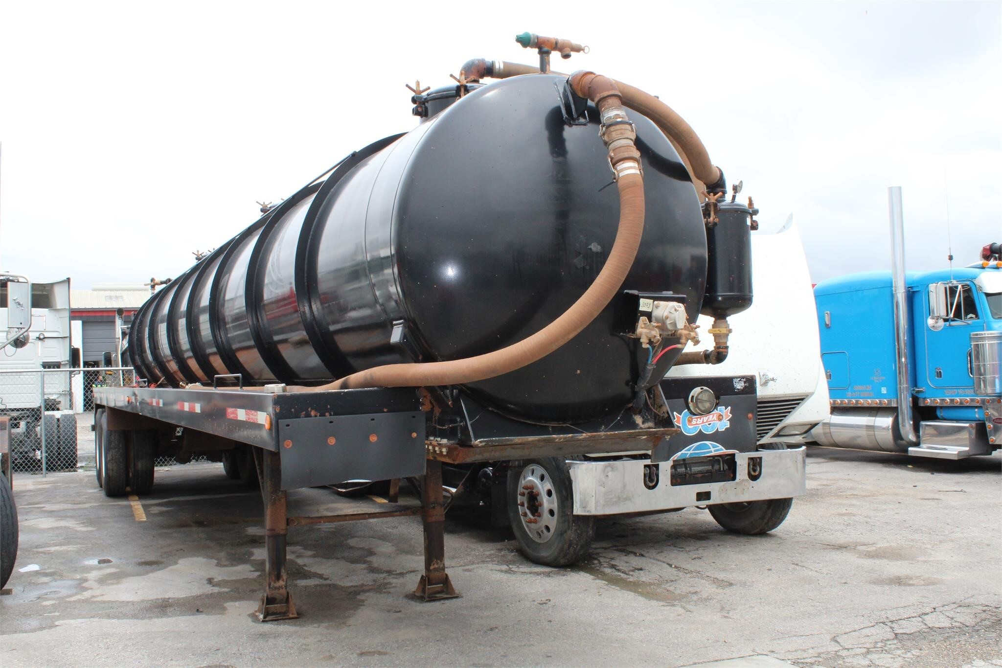 2014 Troxell 130BBL Steel Vacuum Trailer For Sale in Houston, TX