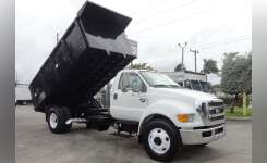 2011 FORD F650 Dump Truck, Landscape Truck, Flatbed Dump in Pompano Beach, FL