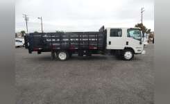 2012 ISUZU NPR HD Flatbed Truck, Landscape Truck, Stake Bed in Norwalk, CA