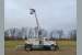 2000 INTERNATIONAL 4900 38' Cable Placer Bucket Truck